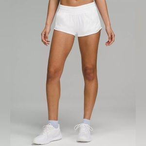 Lululemon Hotty Hot Shorts Low-Rise 2.5” in White